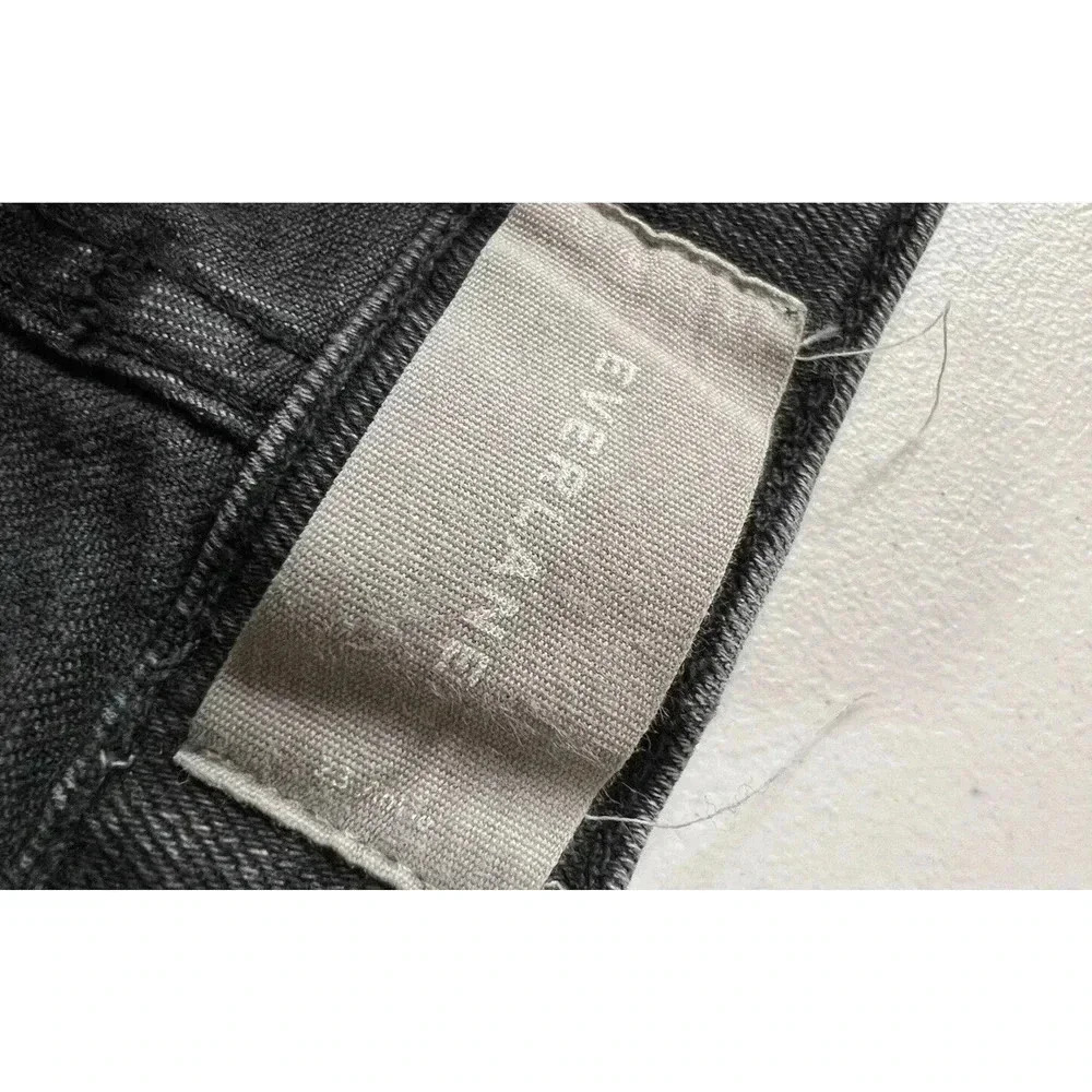 Everlane The High Rise Straight Leg Jeans Women's Size 23 Gray Wash - Picture 3 of 8